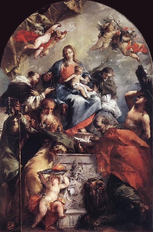 GUARDI, Gianantonio Madonna and Child with Saints kh Germany oil painting art